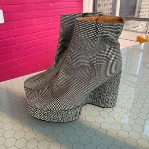 Tweed/Plaid Robert Clergerie Booties